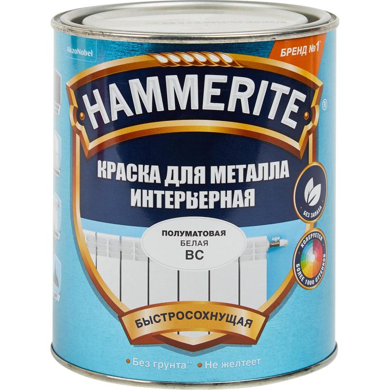Бояу колерлеуге арналған метал үшін Hammerite жартылай күңгірт мөлдір негіз BC 0.9 л