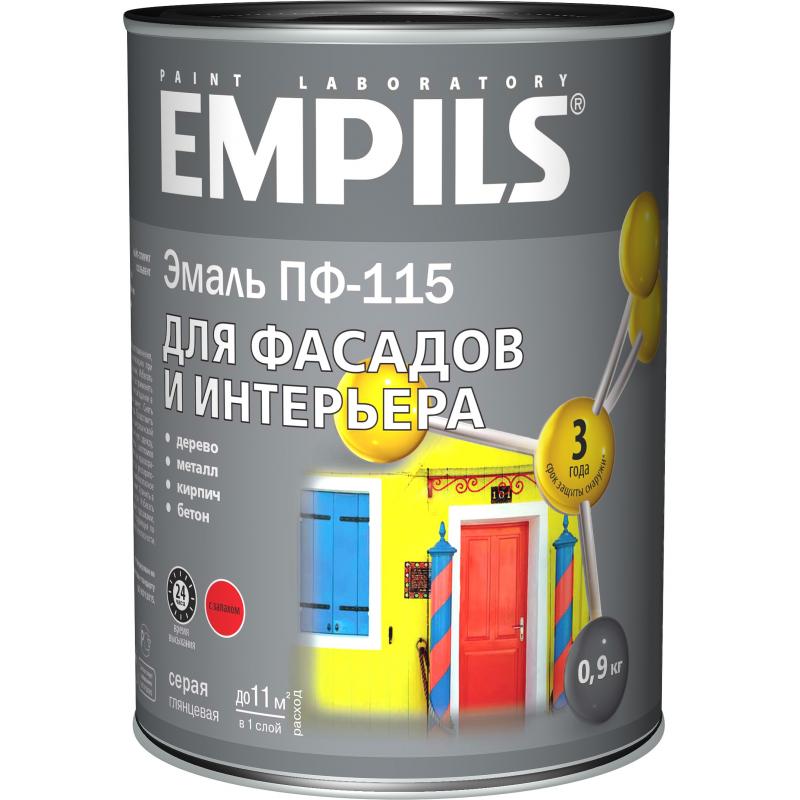 Эмаль ПФ-115 Empils PL цвет серый 0.9 кг