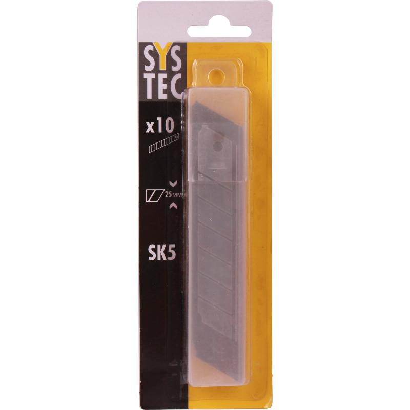 Лезвия для ножа Systec 25 мм, 10 шт.