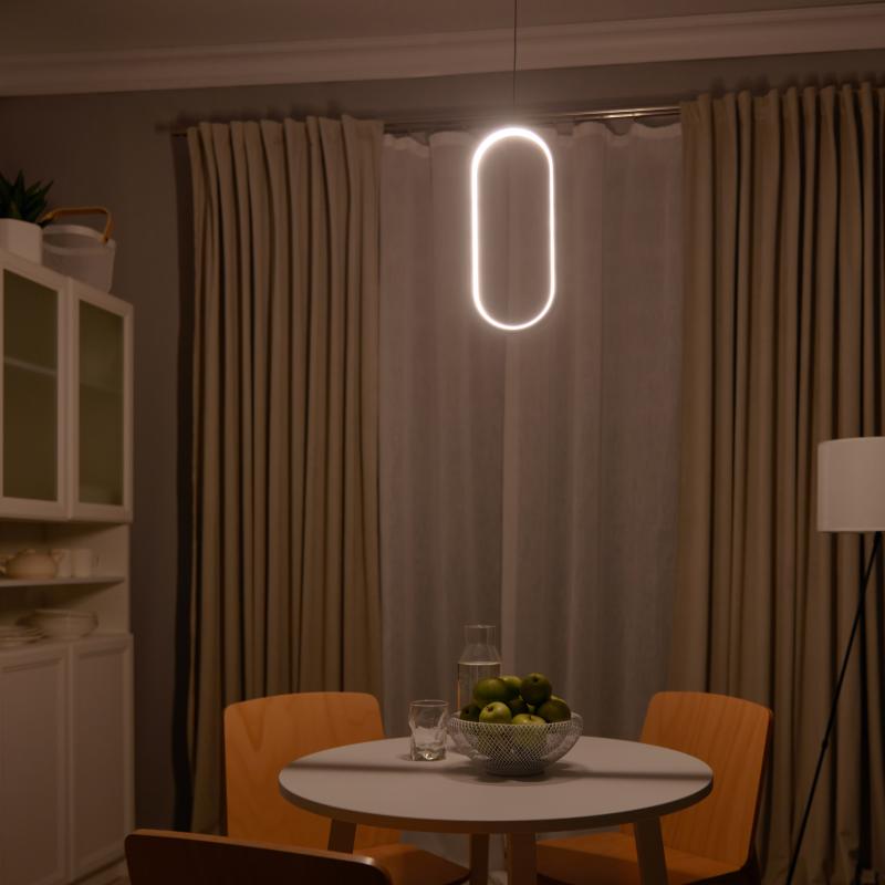 Светильник подвесной светодиодный «Руна» 2 м² регулируемый белый свет цвет белый