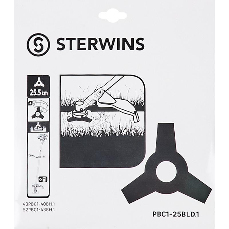 Нож для триммера Sterwins 52PBC1-43BH.1 255.5x25.4 мм 3 зубца