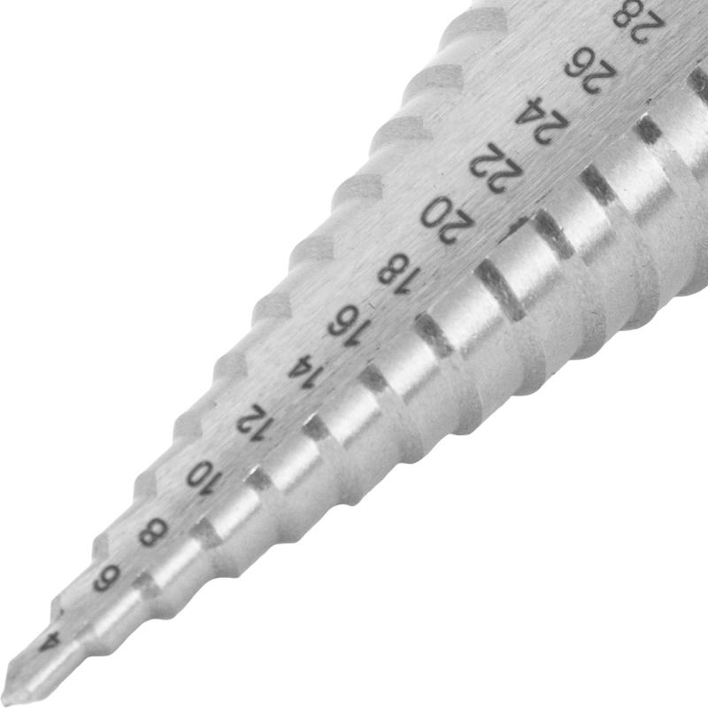 Метал тесетін сатылы бұранда HSS 4-32 мм
