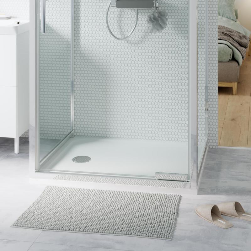 Коврик для ванной комнаты Sensea Easy 50x80 см цвет светло-серый