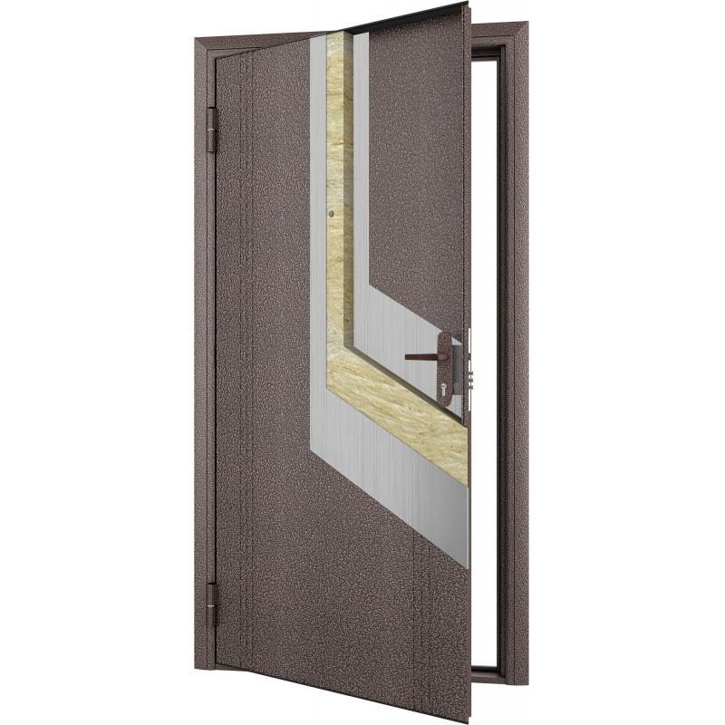 Дверь входная металлическая Doorhan Эко, 980 мм, левая, цвет антик медь