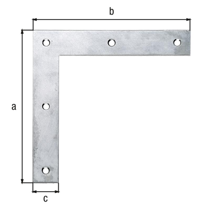 Оконный уголок GAH ALBERTS NA нержавеющая сталь 120x120x20x1.5