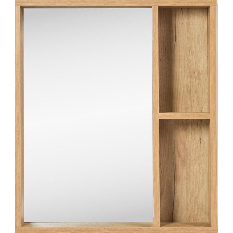 Зеркало для ванной Акваль Лофт с полкой 60x70 см