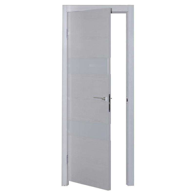 Полотно дверное глухое шпонированное Модерн 200х60 см цвет белый ясень