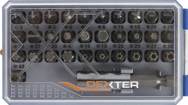 Ұстатқышы бар биттер жинағы Dexter XM84DT-3, 31 дана