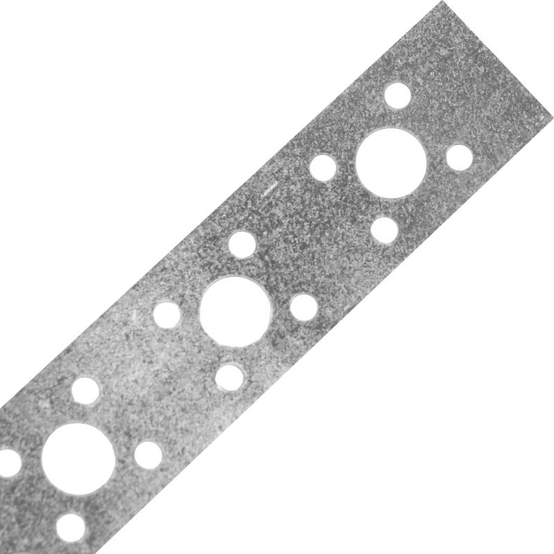 Перфорированная лента прямая LP 20x0.5 5 м оцинкованная сталь цвет серый