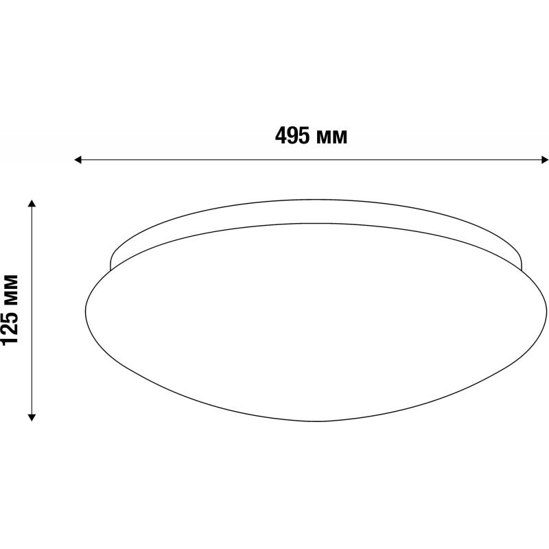 Жарықшам қабырғалық-төбелік жарықдиодты INSPIRE 55 Вт SIMPLE-D50 36 м² бейтарап ақ жарық