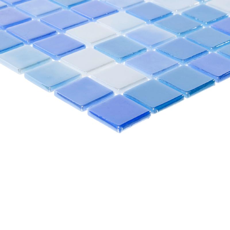 Мозаика Vidrepur № 403, 31.7х31.7 см, стекло, цвет голубой