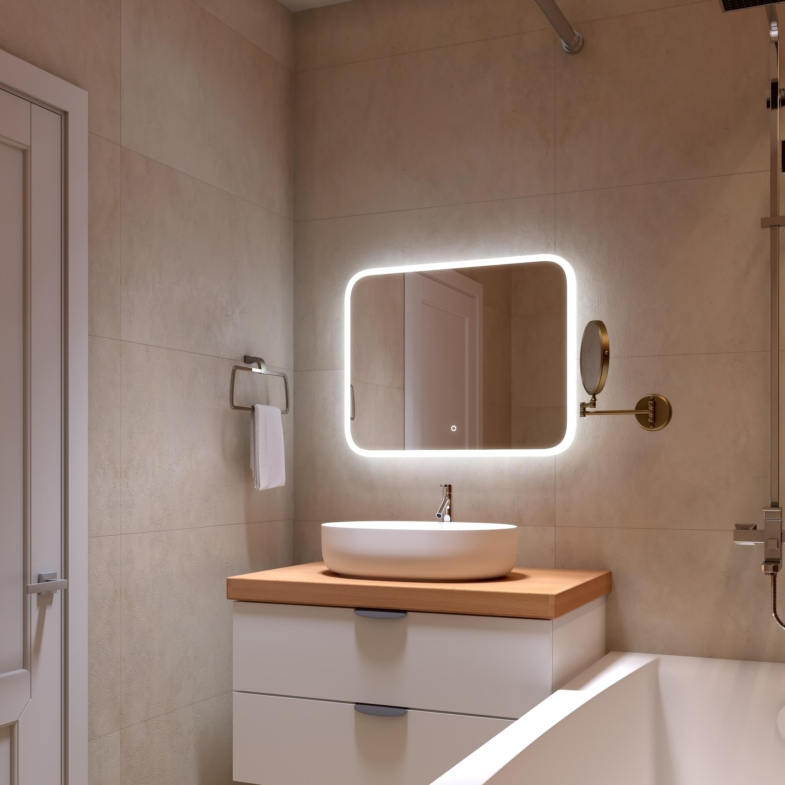 Зеркало для ванной комнаты «Luxury» LED –   по цене 37990 .