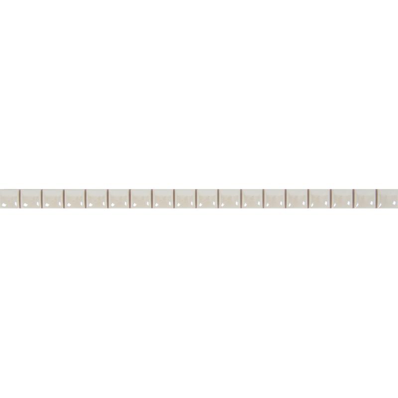 Бордюр «Разрезной люстрированный» 13х250 мм цвет белый