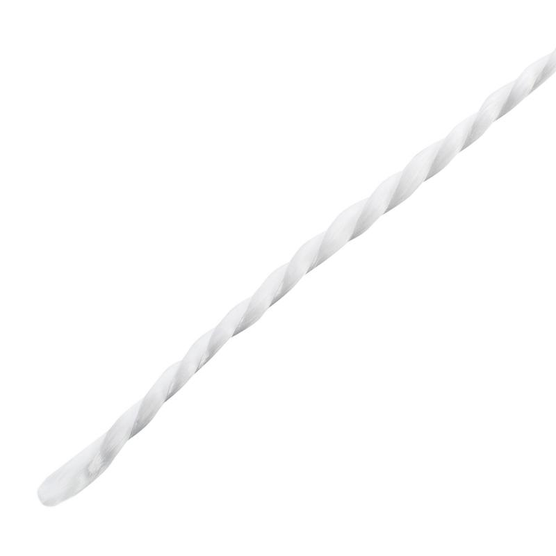 Шнур крученый 2 мм, 100 м, полиамид, цвет белый