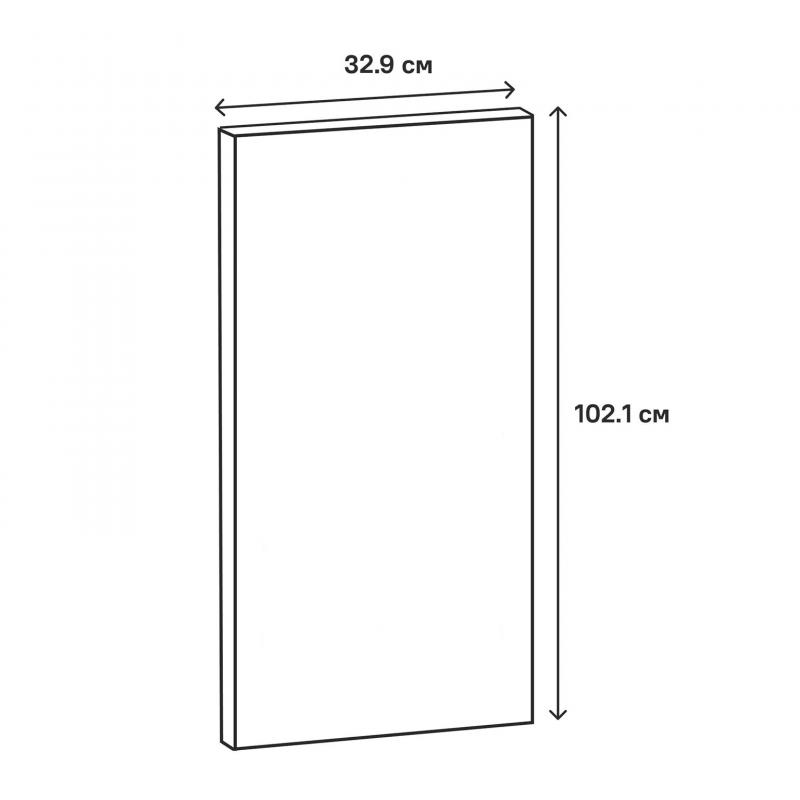 Фасад для кухонного шкафа Оксфорд 32.9x102.1 см Delinia ID МДФ цвет бежевый