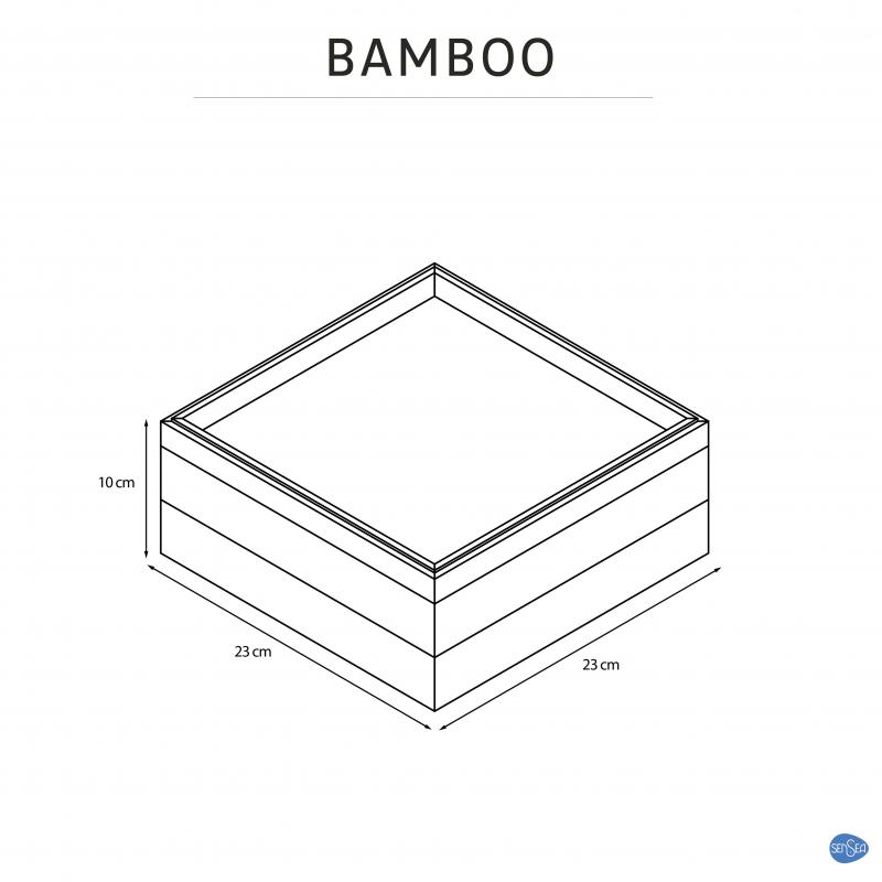 Шаршы қорап Sensea Bamboo 23x10x23 см