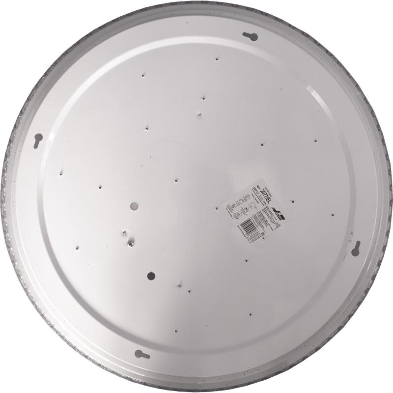 Жарықшам қабырғалық-төбелік жарықдиодты Dina 2077/EL басқару пультімен, 18 м², реттелетін жарық, түсі ақ
