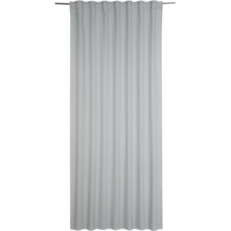 Штора на ленте со скрытыми петлями Inspire Pharell 140x280 см цвет серый Granit 5