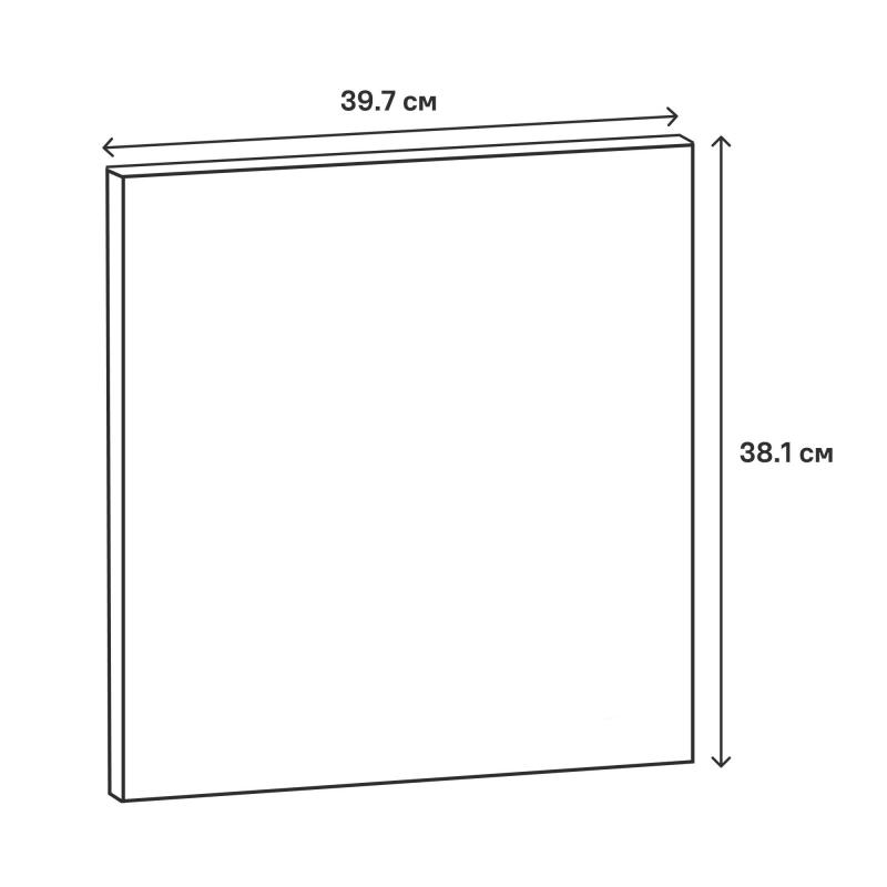 Фасад для кухонного ящика Аша 39.7x38.1 см Delinia ID ЛДСП цвет белый