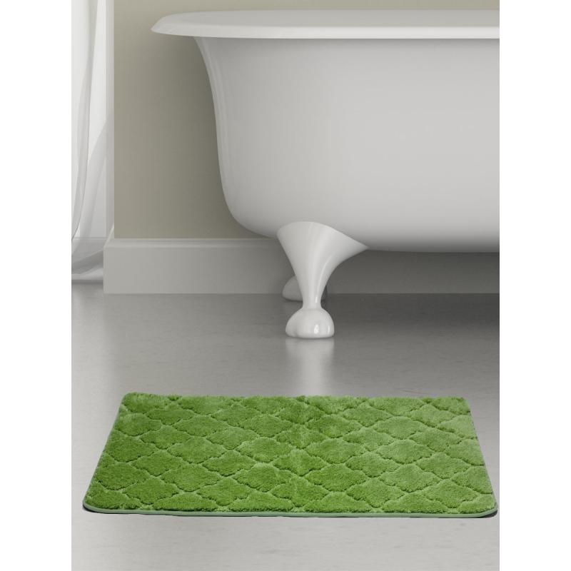 Коврик для ванной Bath Plus Лана 70х120 см цвет зелёный