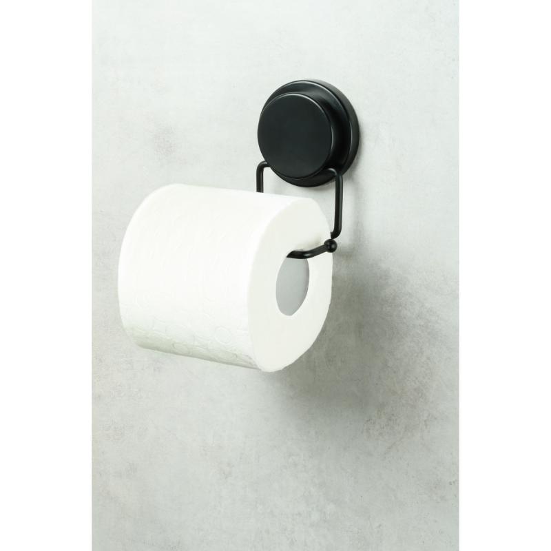 Держатель для туалетной бумаги Fixsen Magic Black без крышки цвет черный