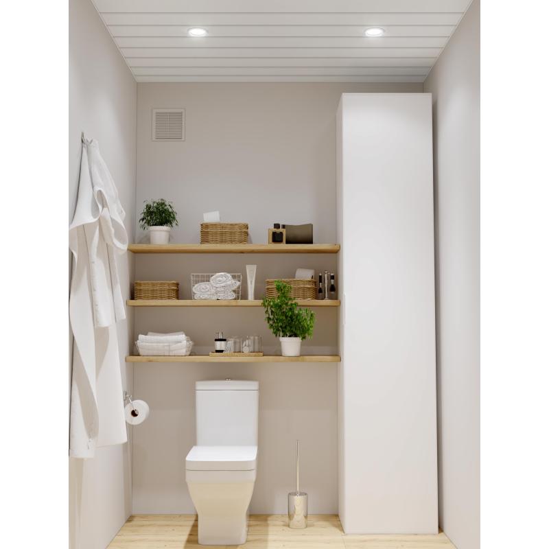 Комплект потолка для ванной 1.72х1.7 м цвет белый глянцевый