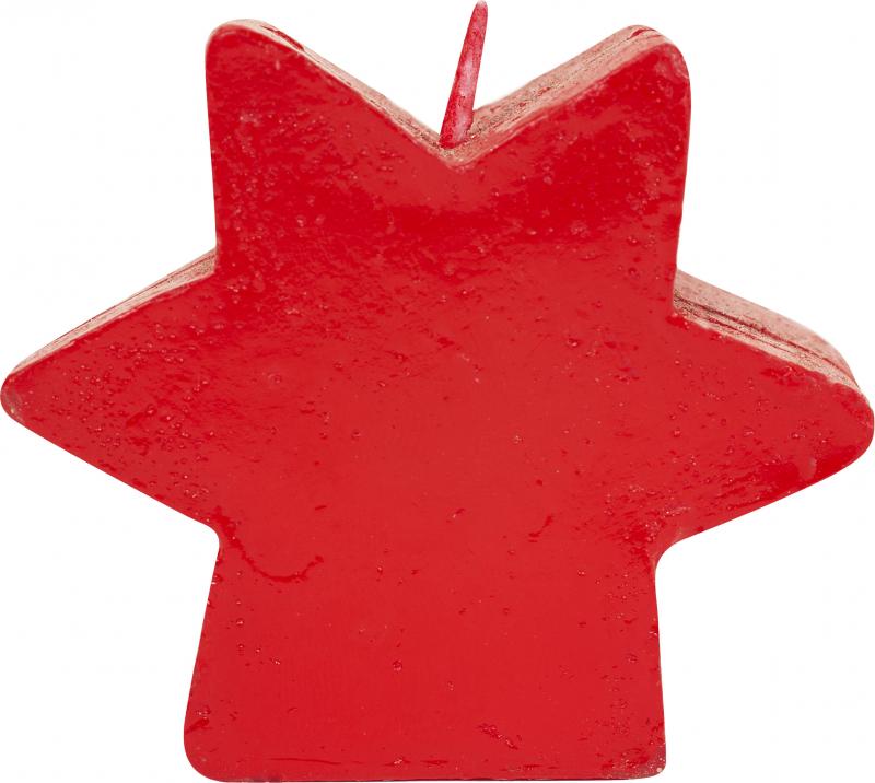 Свеча новогодняя «Красная звёздочка», 6 см, парафин