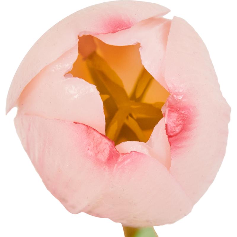 Тюльпаны искусственный Soft touch 1 шт., цвет розовый