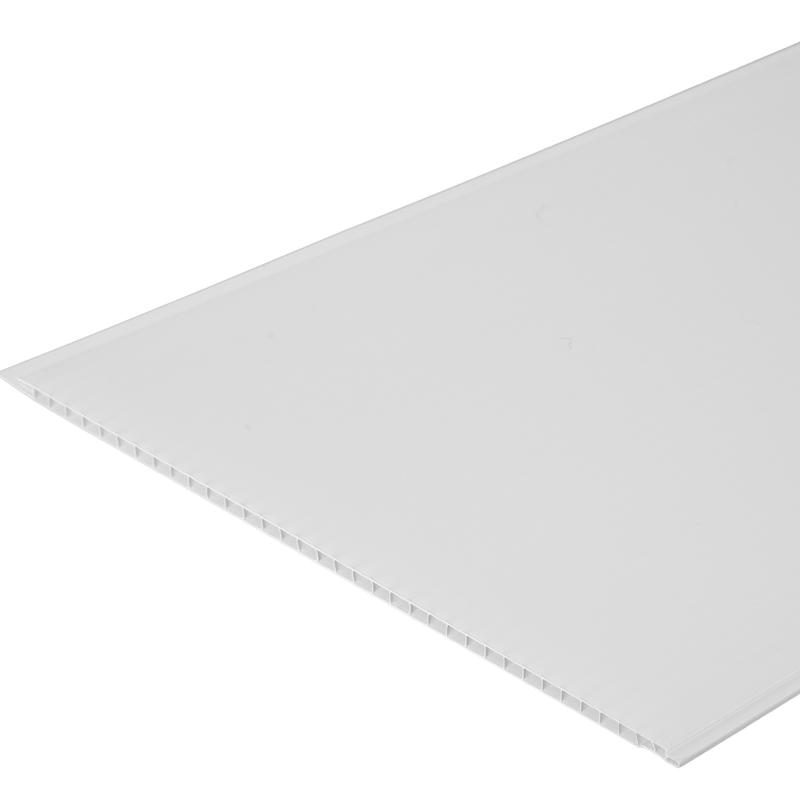 Стеновая панель ПВХ Белый матовый 3000x250х5 мм 0.75 м²