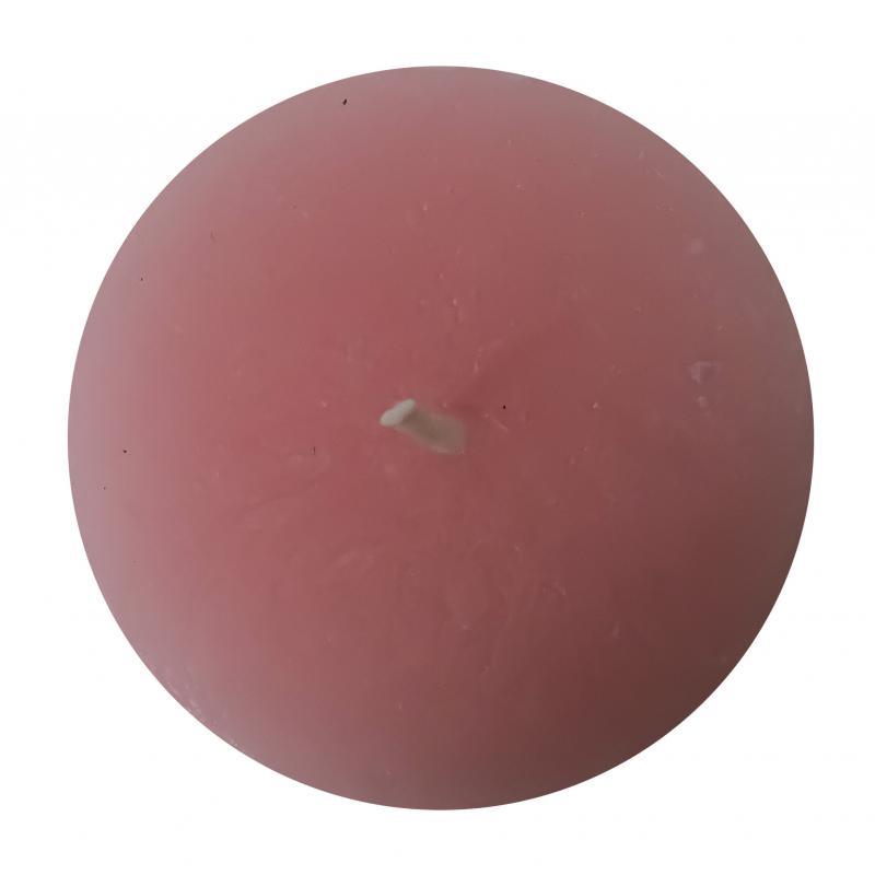 Свеча-столбик Рустик 60x110 мм цвет розовый