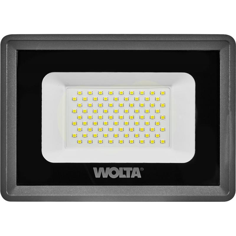 Прожектор светодиодный уличный Wolta 70 Вт 5700К IP65 нейтральный белый свет