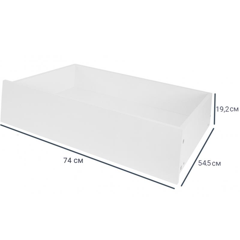 Выдвижной ящик для шкафа Лион 74x19.2x51.1 ЛДСП цвет белый