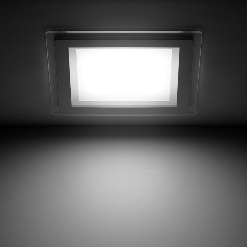 Светильник встраиваемый светодиодный квадратный Gauss 18 Вт, стекло, свет нейтральный