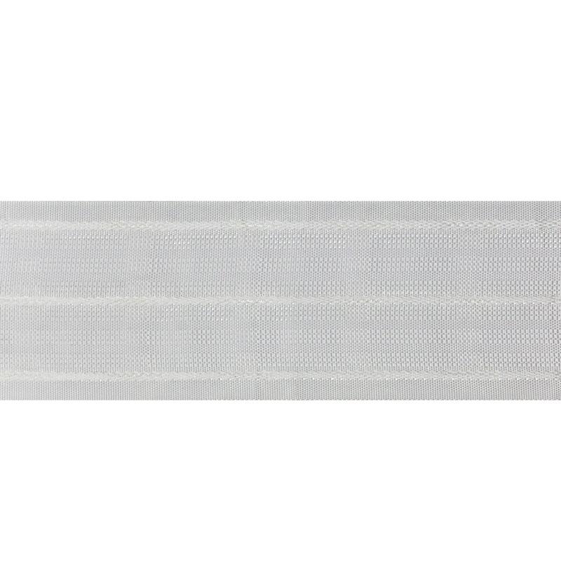 Лента шторная параллельная 67 мм цвет белый