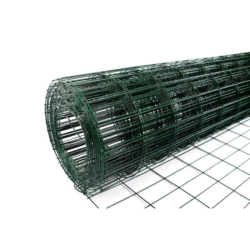 Сетка сварная, ПВХ/цинк, размер ячейки 55х100 мм, размер сетки 15х1.8 м