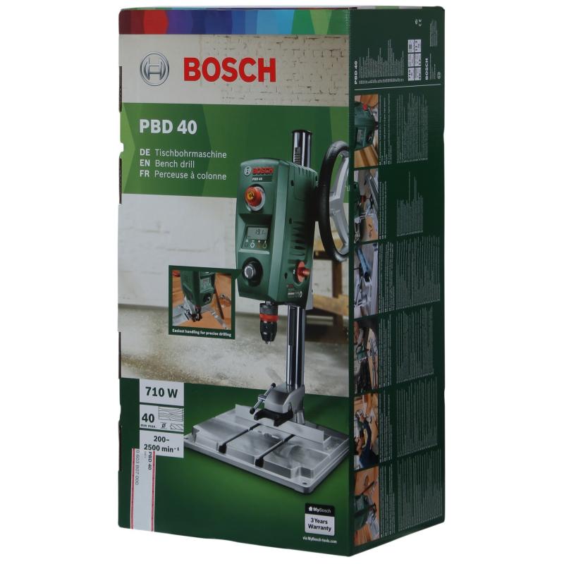 Сверлильный станок Bosch PBD 40, 0603B07000, 710 Вт