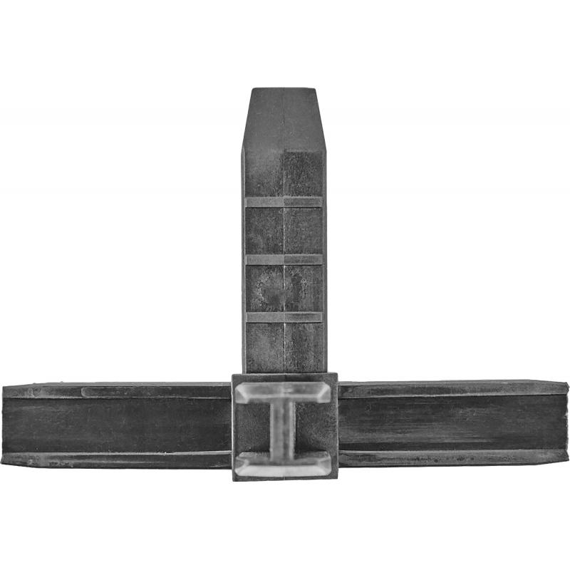 Коннектор 4 для профилей 15х15 мм пластик черный