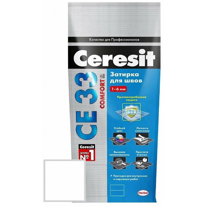 Цемент сылақ Ceresit Comfort  CE 33 түсі ақ 2 кг
