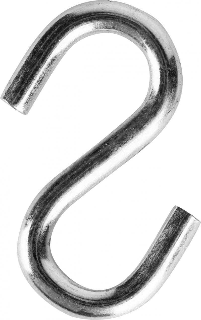 Крючок S-образный Standers 8х14.5 мм, сталь оцинкованная, цвет серебристый