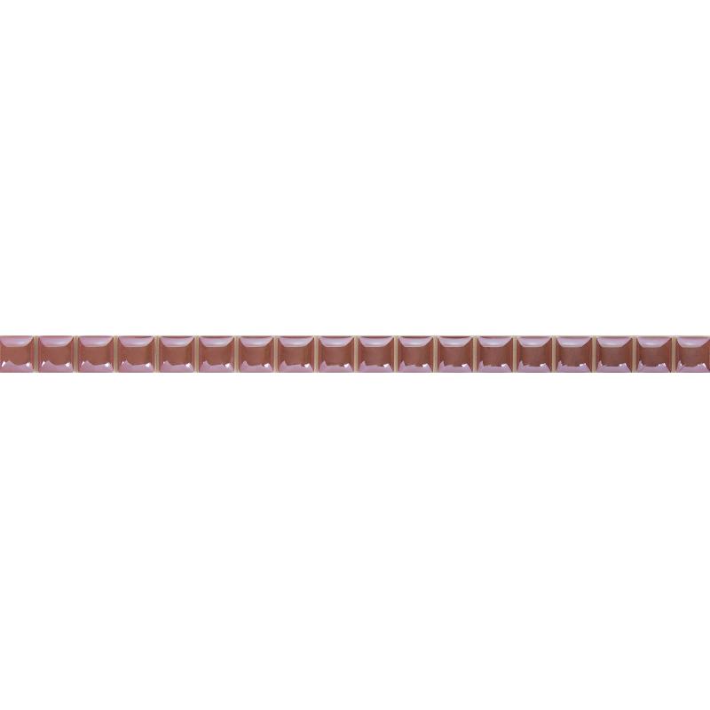 Бордюр «Разрезной люстрированный» 13х250 мм цвет розовый