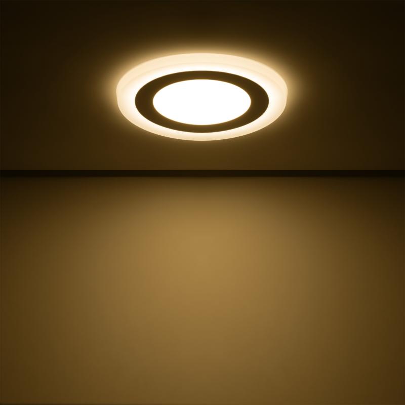 Светильник встраиваемый Gauss Backlight BL116 круглый 6 и 3 Вт свет тёплый белый