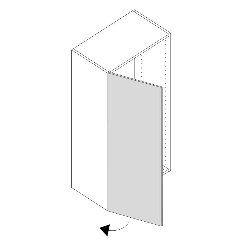 Дверь для шкафа Delinia ID Реш 14.7x102.1 см МДФ цвет белый