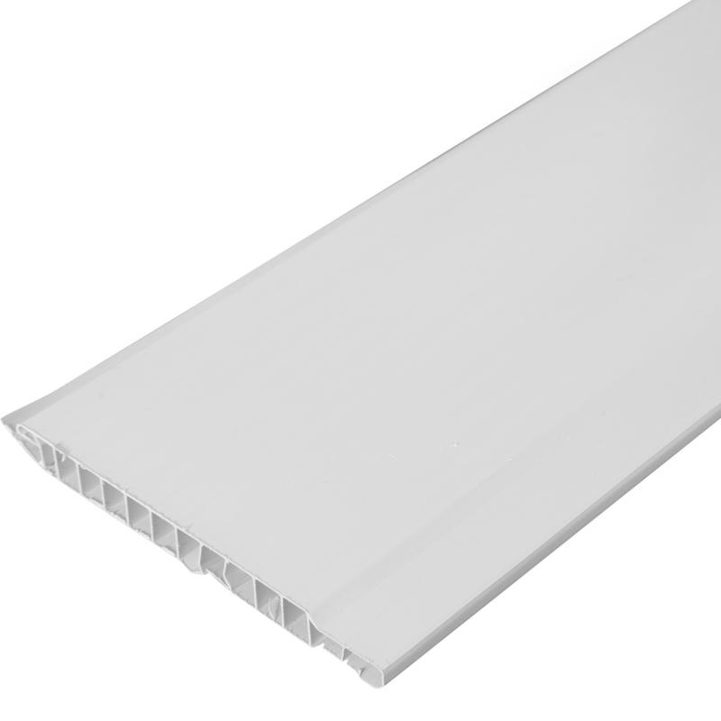 Стеновая панель ПВХ Белая 3000x100х10 мм 0.3 м²