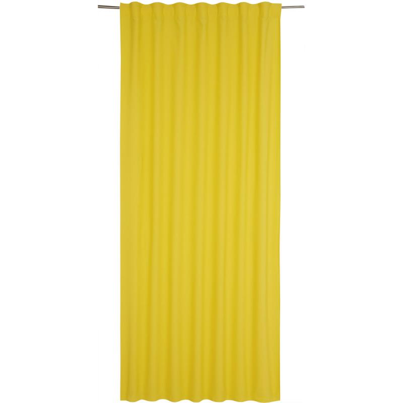 Штора на ленте со скрытыми петлями Inspire Pharell 140x280 см цвет жёлтый Banana 4