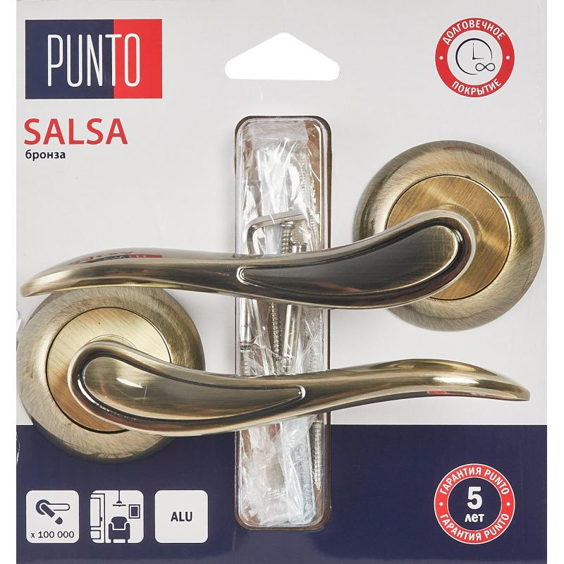 Дверные ручки Punto Salsa, без запирания, цвет бронза