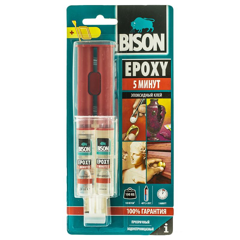 Клей эпоксидный Bison Epoxy 5 Min, 24 мл