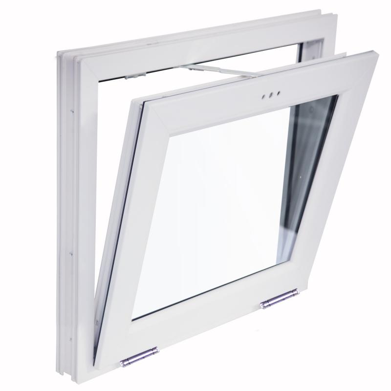Окно пластиковое ПВХ Deceuninck одностворчатое 500х700 мм (ВхШ) фрамуга однокамерный стеклопакет белый/белый
