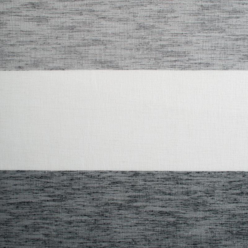 Тюль «Крупные полосы» 295 см цвет серый