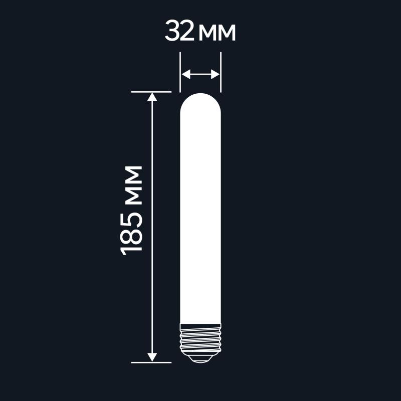 Шам жарықдиодты Lexman E27 220-240 В 4 Вт цилиндр алтын 400 лм жылы ақ жарық