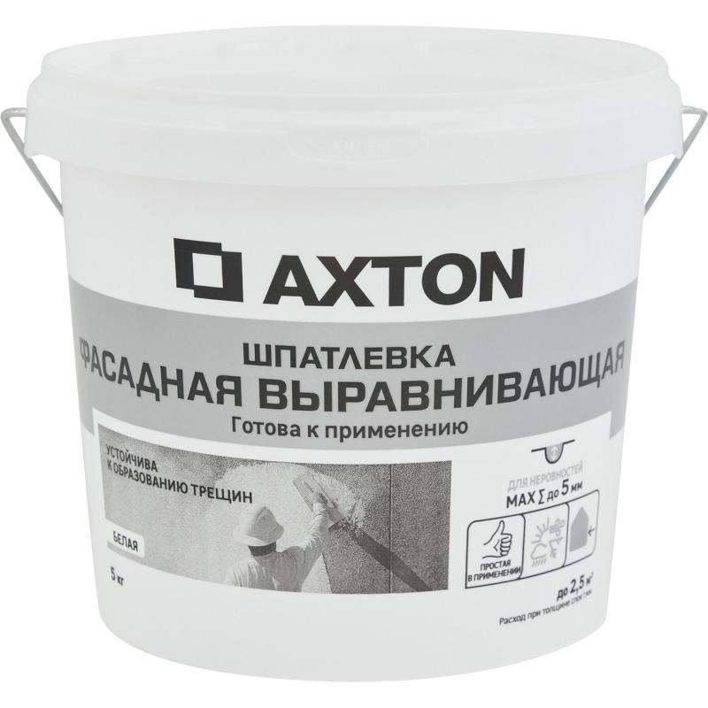 Шпатлевка Axton выравнивающая фасадная цвет белый 5 кг